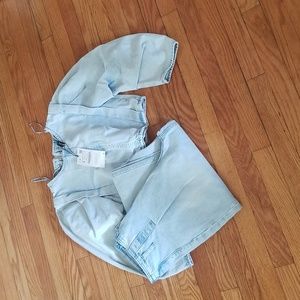 Zara Denim Jean Set